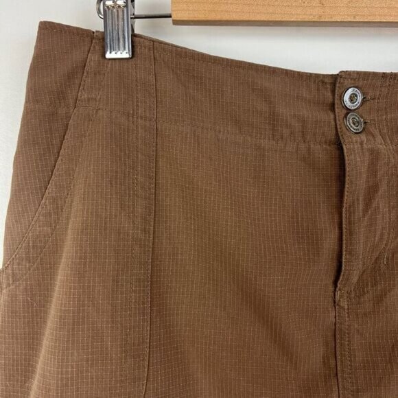 The North Face TNF Women's Size 10 Brown Button Fly Skirt Skort Outdoors Mini - Picture 6 of 13